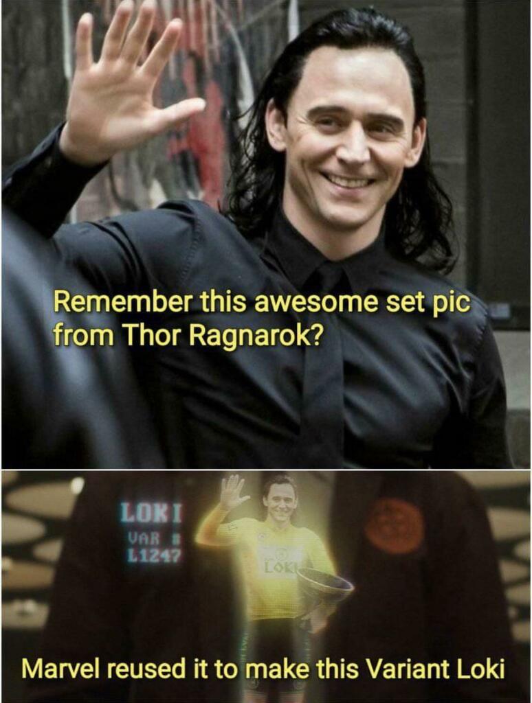 RT @moviedetail: In Loki (2021) a set photo from Thor:Ragnarok (2017) is reused for a variant https://t.co/9cehgs7yT2