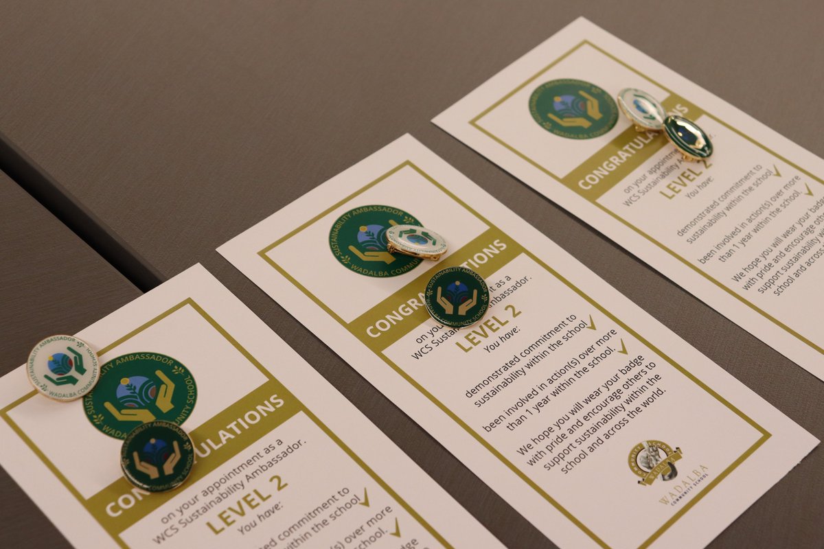 WadalbaCS's tweet photo. Congratulations to our new Environment Ambassadors who were presented with their badges for their dedication to our school environment by Dr Chris McLean, Principal Strategic Environmental Planner @CCoastCouncil #UnlockingTheBrillianceInEachOfUs #OpeningTheSchoolGatesBothWays https://t.co/VWZUicp1hb