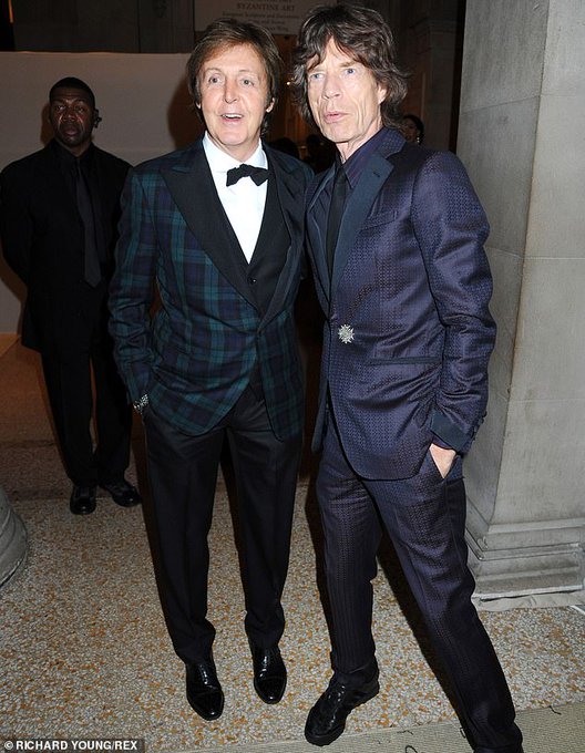 Happy 79th birthday to Paul McCartney! The Rolling Stones 
Mick Jagger / Keith Richards 