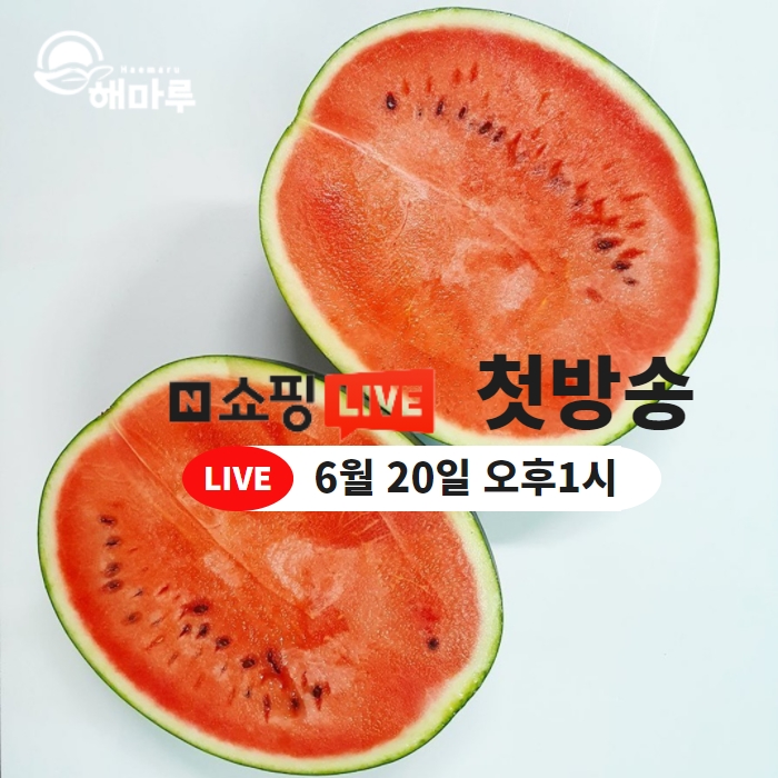 6월20일 단, 하루
해마루가 드리는 감사이벤트!!
당일 수확하는 수박밭에서 라이브 진행해요!!
다시없는 파격특가~
지금, 알림받고 구매찬스 놓치지마세욤~
shoppinglive.naver.com/channels/61131