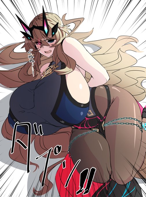 #妖精騎士ガウェイン 
エッチな巨女がピックアップされていたので
くっころが似合うだろうなあと思いました。
そして初めて使う集中線がこちらです。 