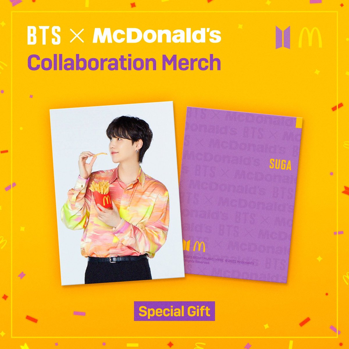sweetkthland's tweet photo. 📸| BTS x McDonald's
Se confirmó que habrá photocards de los tannies pero solo con la compra de la merch oficial de la colaboración con McDonald's. Se entregará una pc al azar ya sea de la colección Saucy o Melting.
@BTS_twt #BTS #BTSXMcD #SaucyCollection #MeltingCollection https://t.co/HDecwIjQII