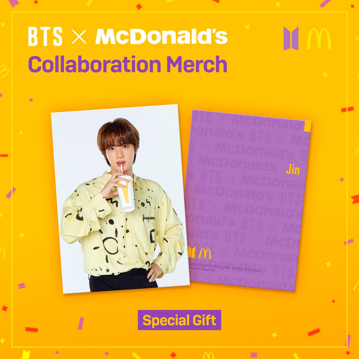 kthjnv's tweet photo. — 🍔 | BTS x McDonald's
🎁Special Gift
#BTS #BTSXMcD #SaucyCollection #MeltingCollection (1/2) https://t.co/V98hQN0y3K