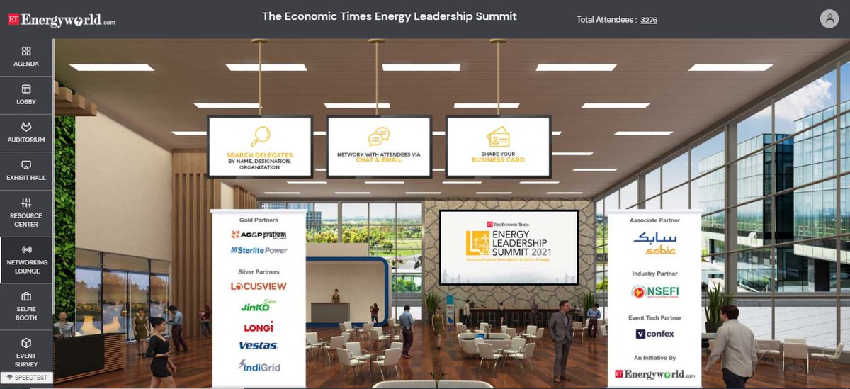 ETEnergyWorld's tweet photo. #ETEnergyLeadership | #Livein10

Here we begin with Day 2 of #ETEnergyLeadership!

Join us in for the insightful sessions. Don't forget to visit our Exhibit hall &amp; Networking Lounge.

Register Now: https://t.co/Ef5on4u1qe https://t.co/IUqOFeHL3W