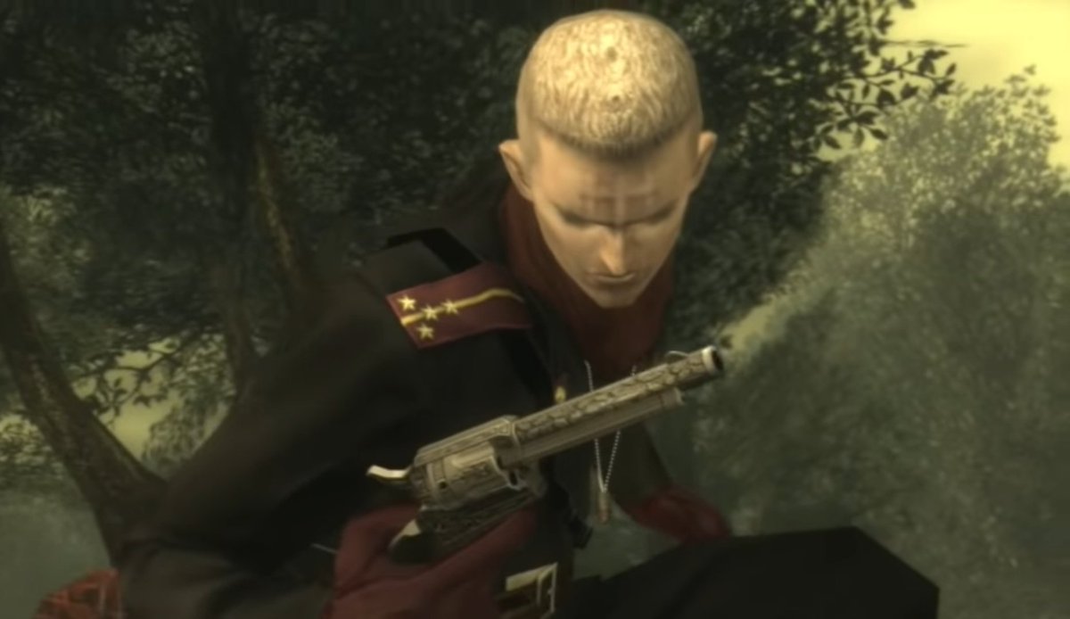 Ocelot about how he'd be better off using a revolver with his gun tech...