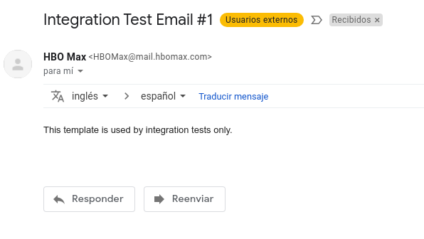 TioBorracho's tweet photo. Hey @hbomax , tell the engineers they are leaking tests with prod user data!!!  BTW, email sending works https://t.co/tCsQrvby92