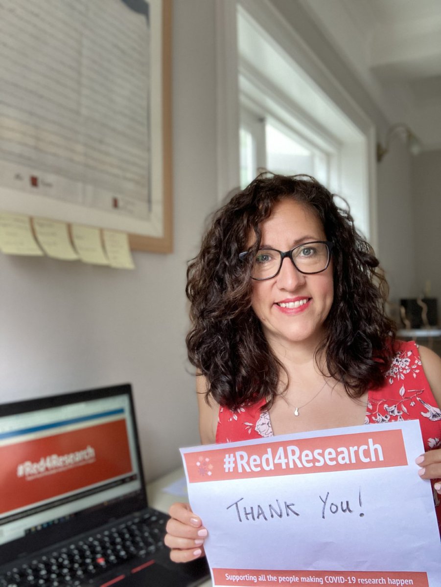 Jo in our Project Assurance Research Integrity team carries out sponsor reviews here at Keele and is one of the millions of people who support COVID-19 research.  Thank you all! #Red4Research