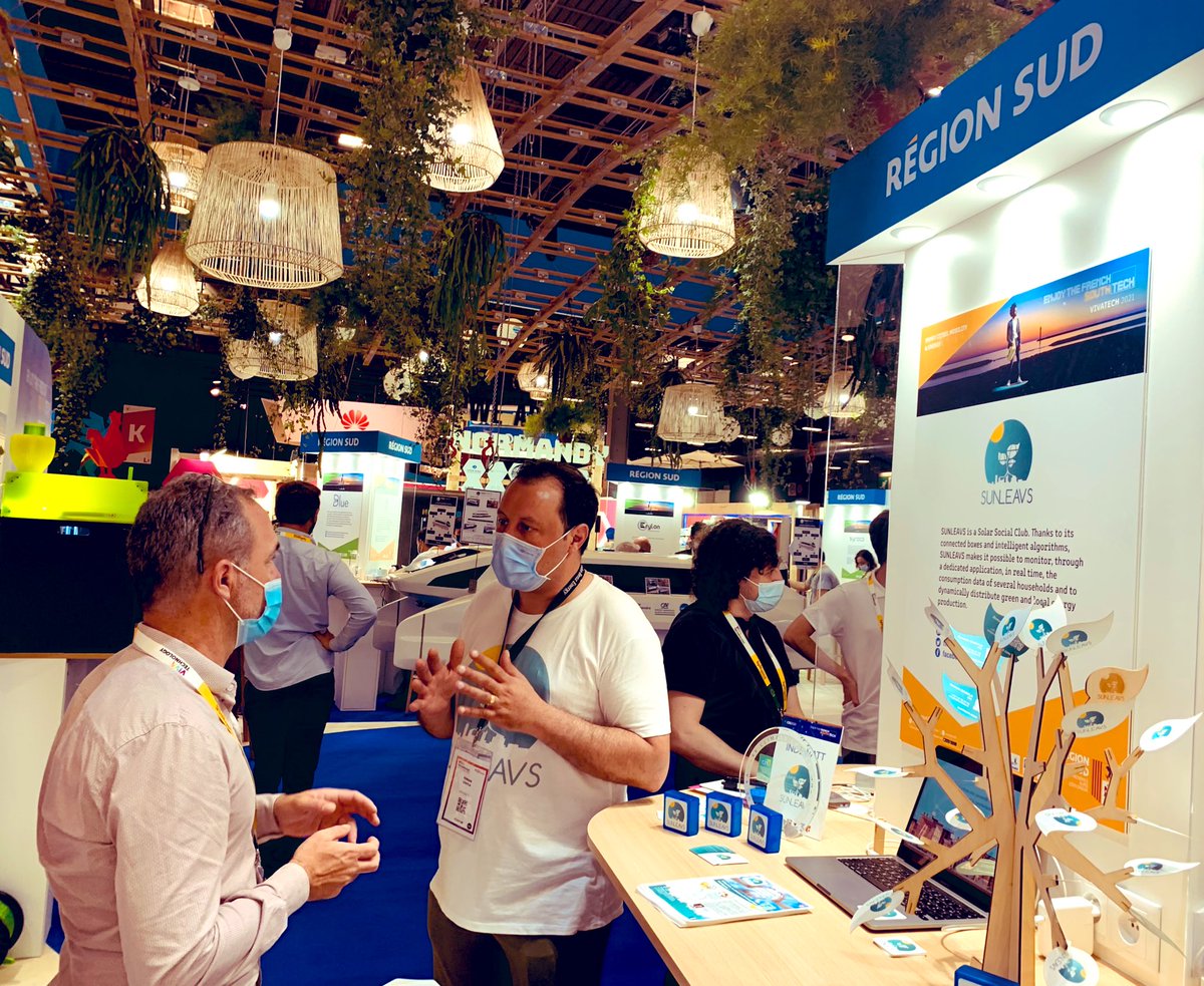 #ViVAtech2021 Rejoignez <a href="/sunleavs/">Sunleavs</a> la première communauté énergétique intelligente sur le stand <a href="/MaRegionSud/">Région Sud</a> 🌍🌱🚀 #cleantech <a href="/AMPMetropole/">Métropole Aix-Marseille-Provence</a> <a href="/metropoleTPM/">Toulon Provence Mediterranée</a> <a href="/TVT_Innovation/">TVT Innovation</a> <a href="/risingSUD/">risingSUD</a>