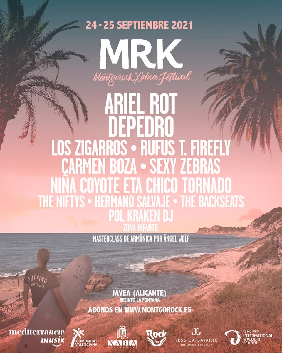 montgorock's tweet photo. ¡BOOM!💥 ¡Así queda el cartel para el MRK 2021! 🙌 
Esta edición Xàbia por fin volverá a vibrar al ritmo del Rock gracias a un elenco de grandes artistas liderado por los tremendos @arielrotoficial y @depedromusic
que serán los encargados de ponerle la guinda a este pastel. https://t.co/RNySdjBdnK