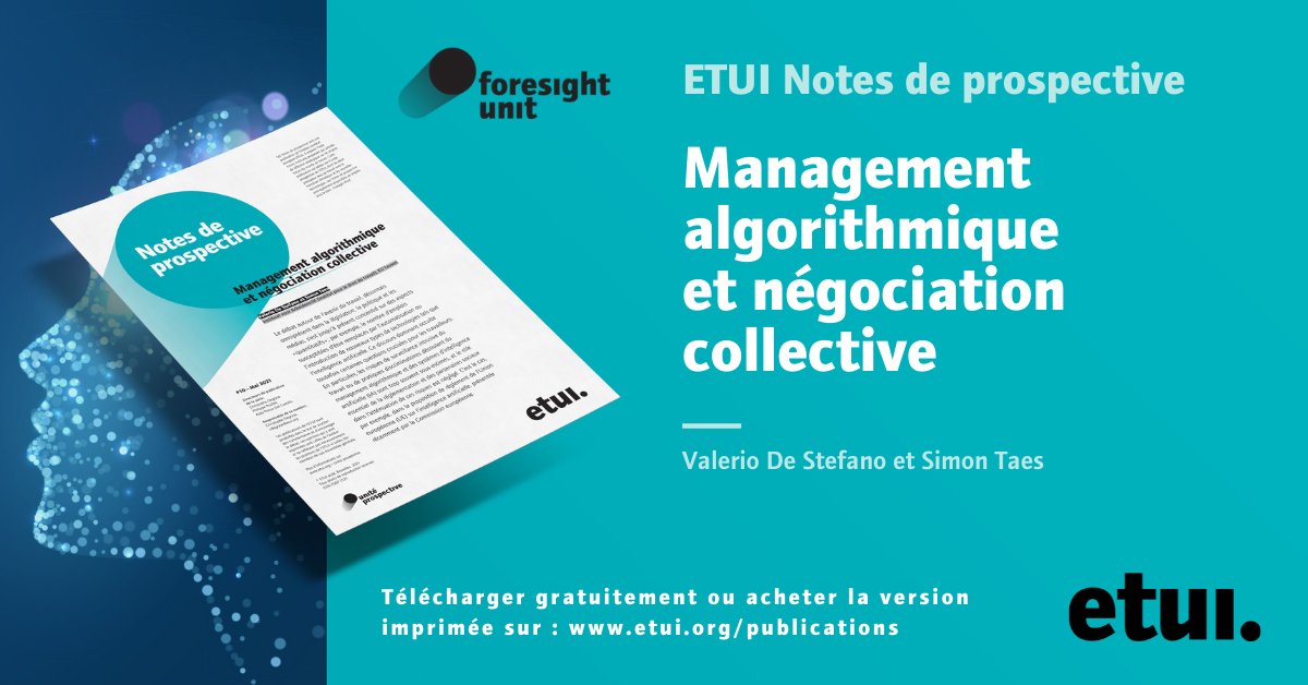 ETUI_org's tweet photo. D'après @valeriodeste et @SimonTaes, la négociation collective reste l'outil le plus efficace pour se prémunir contre les évolutions technologiques rapides du management algorithmique #AI #AIRegulation https://t.co/IXgMx0CR6h https://t.co/ohmvNjYA97