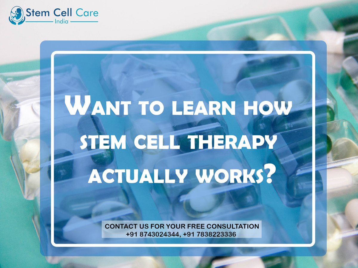 StemCellCare's tweet photo. Want To Learn How Stem Cell Therapy Actually works.

To know more about Stem Cell Treatment, visit https://t.co/UAO0Yl8dbF or Call us at 8743024344
#regenerativemedicine #stemcelltransplant  #stemcellcure #stemcelltransplantinindia https://t.co/lULpZUmMRe