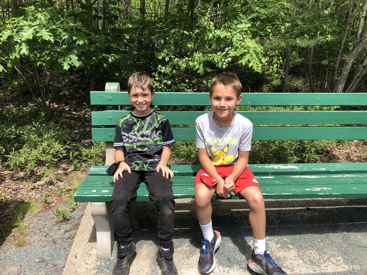 These Bull Run Trail Ambassadors were out on the trail yesterday with their bikes <a href="/HebbPatriots/">Hebbville Academy</a> @SSRCE_NS <a href="/nshealth/">Health & Wellness</a> @NSHealthMHA <a href="/GreenSchools_NS/">Green Schools NS</a>