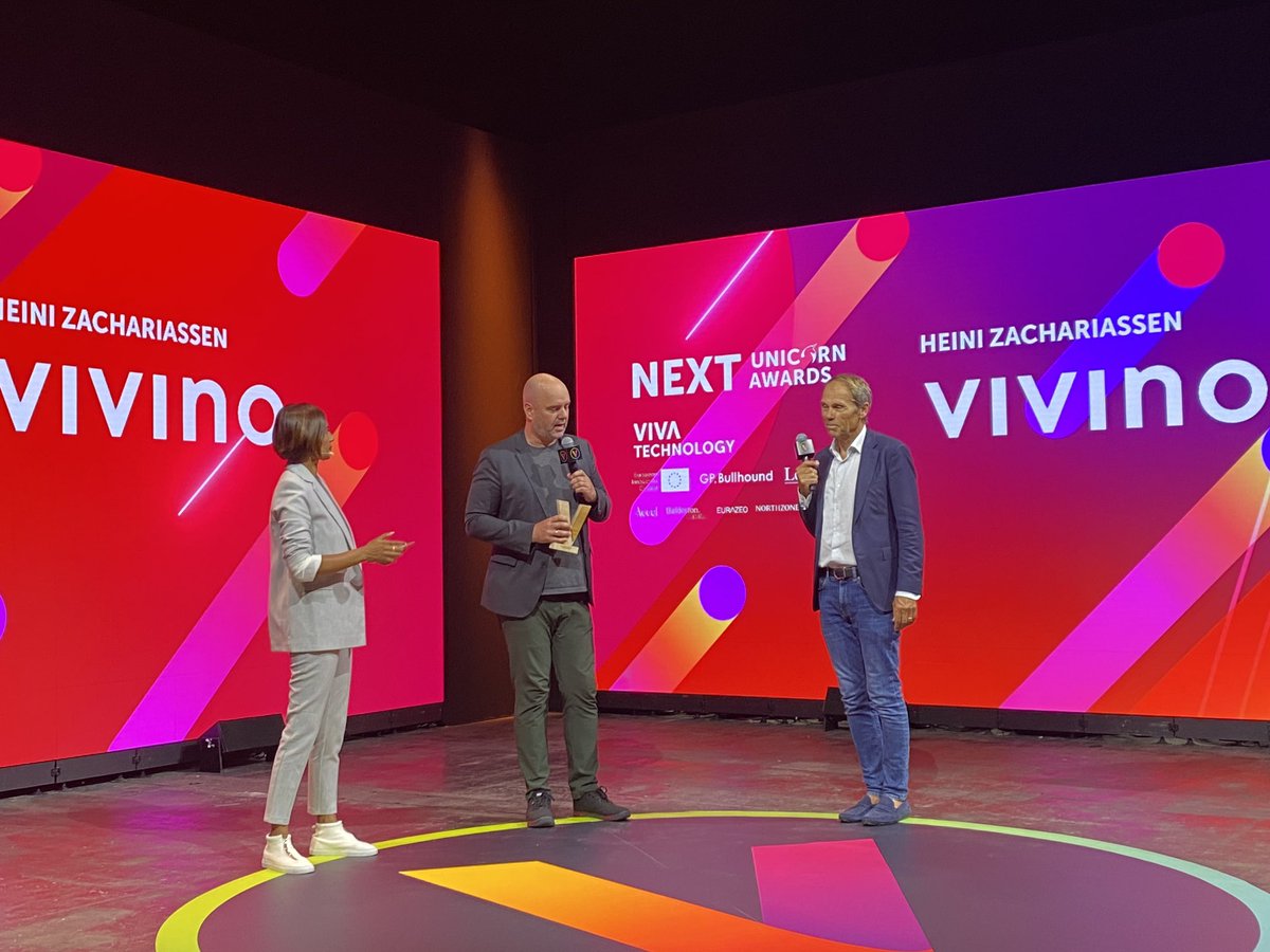 .⁦@Vivino⁩ , winner of the next unicorn award in the marketplace category! “ the Vivino name comes from Viva Vino !” ⁦<a href="/heinizach/">Heini Zachariassen</a>⁩