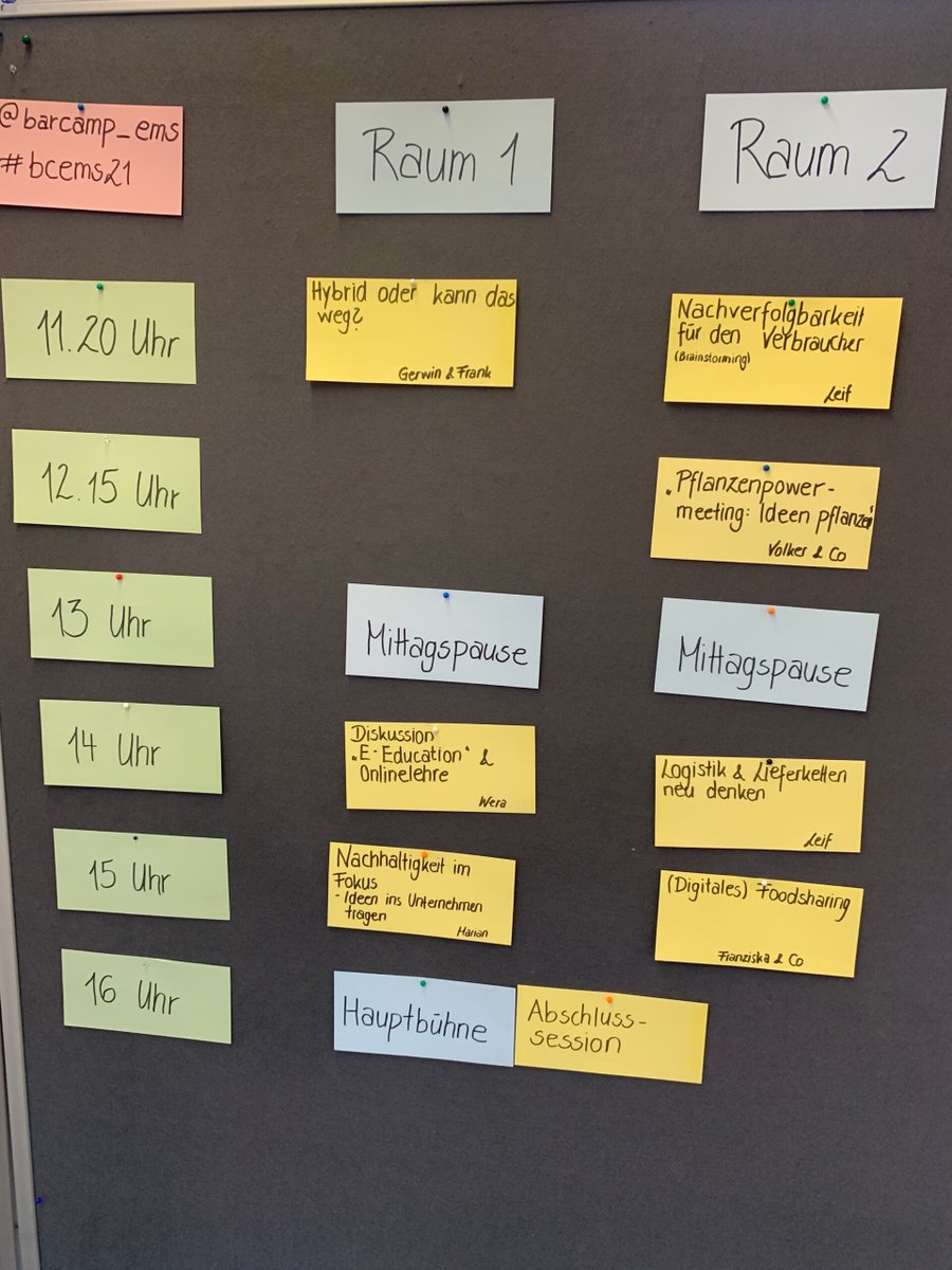 Der Sessionplan steht! #bcems21 
barcamp-ems.de