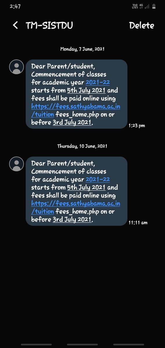 PreethiYanala's tweet photo. @sathyabamauniv Dear staff we've been getting the msg to pay our 3rd yrs fee since few days ok d othr side we've been asking for the fee deduction n there was no response frm you.n how cud we pay such a big amount #sathyabamauniversity @mkstalin @the_hindu v want fee deduction! https://t.co/kAjBTMmmDC