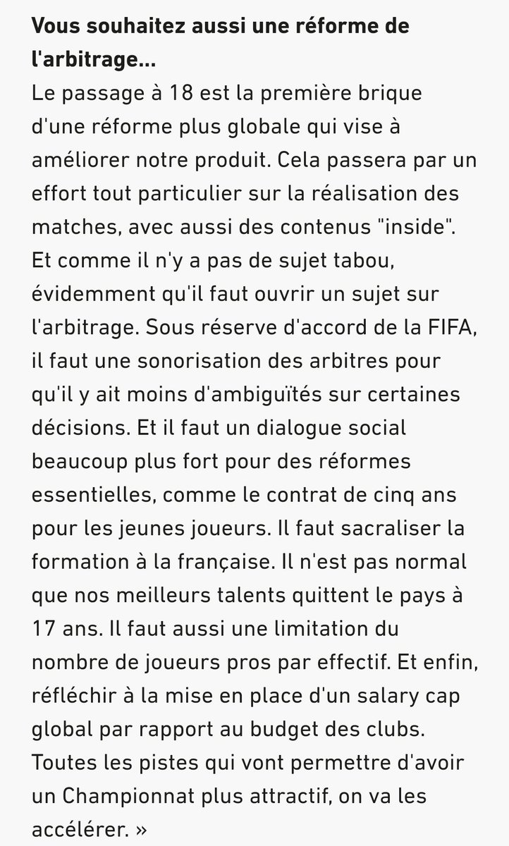 Xenos_'s tweet photo. Bon signe de Labrune pour l'avenir de la ligue ou pas? @WilooFootball @TalkMyFootball https://t.co/kG3BHXX0D3