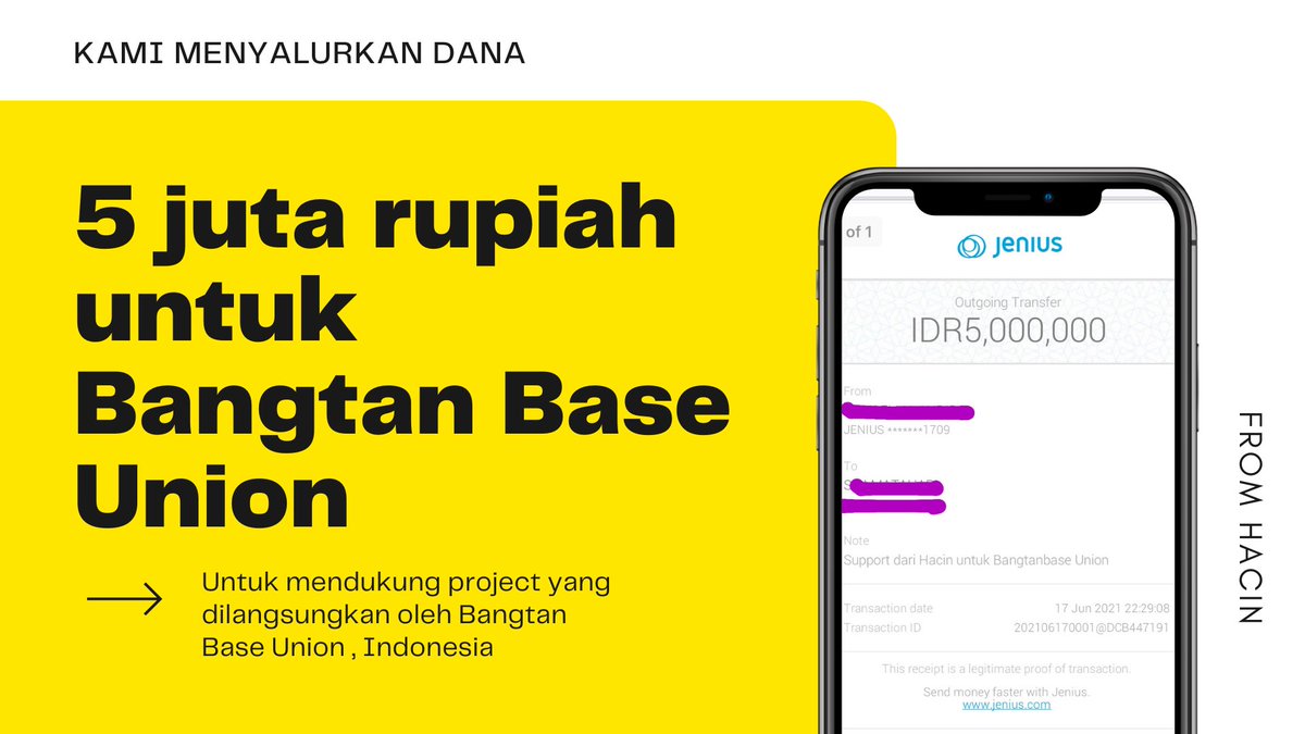 forhacin's tweet image. Hi, karena dana yang terkumpul dari penjualan E-book masih tersisa, kami menyalurkan sebagian kepada @Bbaseunion ,dengan harapan bahwa dana ini bisa di handle untuk project support BTS oleh yang mengelola 🥰

Terima kasih untuk semua yang telah mendukung BTS dengan hati 💜