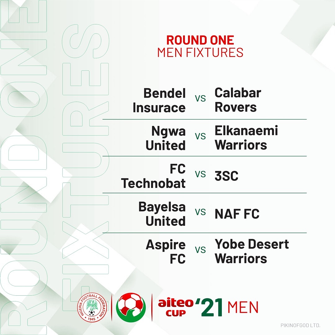 ApostlePikin's tweet photo. #AITEOCup '21 round one fixtures. https://t.co/Adc9VP2c7N