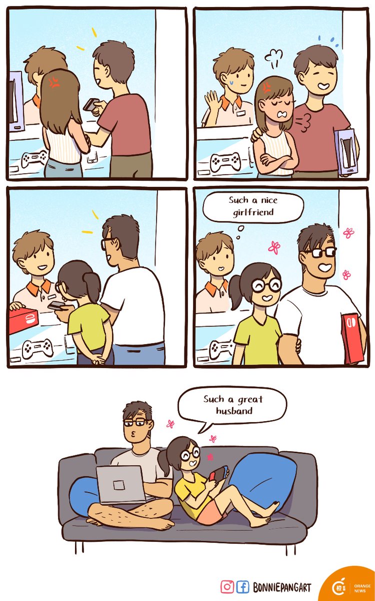 Thanks for putting up with me playing games :3

Sometimes I wish IT Guy is a gamer so we can play together😭

Original post: bit.ly/2SAiGMj

#webcomic #gamer