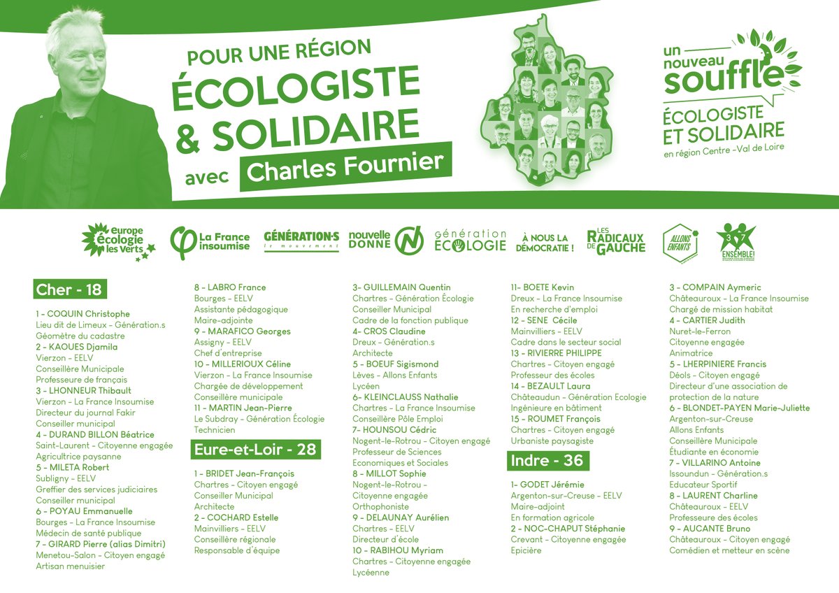 UNouveauSouffle's tweet photo. 🌻Voter utile, c'est voter pour une liste écologiste, citoyenne et solidaire et c'est celle d'Un Nouveau Souffle.

Vous n'avez pas encore reçu notre profession de foi ? Retrouvez-là juste ici ainsi que le bulletin à mettre dans vos urnes dimanche 👇😉 

#regionales #CVDL https://t.co/gwQTRP6Xu3
