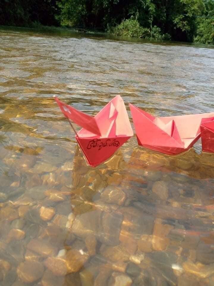 klatpri's tweet photo. On the morning of June 18, anti-regime paper boats strike was held in the AshaeTaw area in the eastern part of ​​Dawei. #WhatsHappeningInMyanmar #June18Coup #MilkTeaAlliance https://t.co/voO7uMObUA