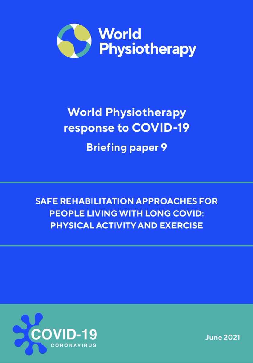 #GlobalPT <a href="/WorldPhysio1951/">World Physiotherapy</a> briefing paper on safe #LongCOVID #rehab is available in English (tinyurl.com/LongCovidRehab) with French &amp; Spanish translations planned. 

If you want to translate into other languages please contact World Physio comms team communications@world.physio
