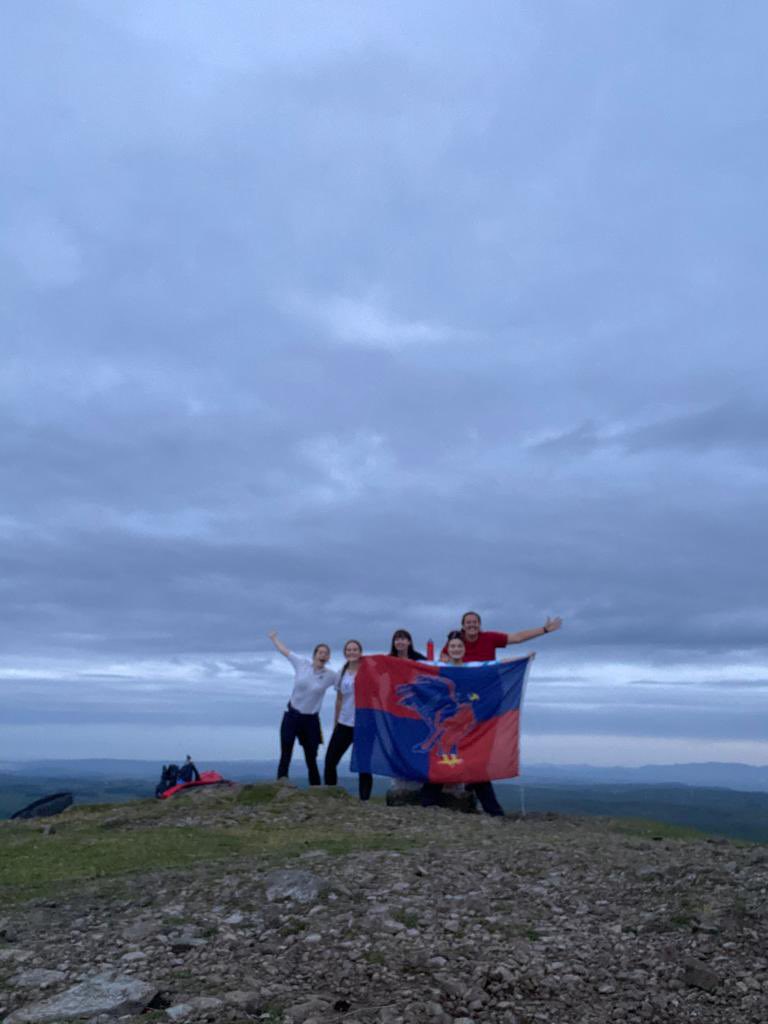 Carus_Sedbergh's tweet photo. A week of memories for the upper sixth ... watching sunrise from the summit of Winder ❤️💙 https://t.co/VTt2NYkTiX