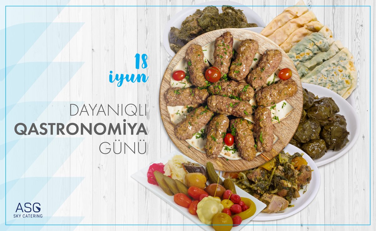 🇦🇿👨🏻‍🍳18 iyun – Dayanıqlı Qastronomiya Günü

🇬🇧👨🏻‍🍳18 June - Sustainable Gastronomy Day

@ASGGroup7 
#ASG #asgskycatering #asggroup #asgba #catering #azerbaijan #cheflife #michelinstars #culinary #culinaryarts #michelinchef #instachef #cheflifestyle #chefmode