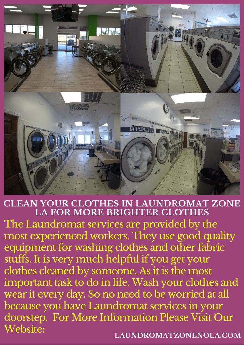 Laundromat Zone on Twitter "Clean Your ClothesInLaundromat Zone La