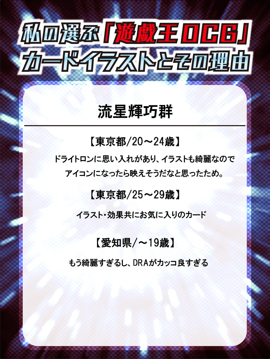 公式 遊戯王ocg على تويتر 遊戯王ocgツイッターアイコン フォロワーの皆さまよりご応募頂きました数ある 遊戯王ocg カード イラストの中から 流星輝巧群 特製アイコンをプレゼント みんなが欲しいアイコンはこちら T Co Fwj2sfuv7d から応募