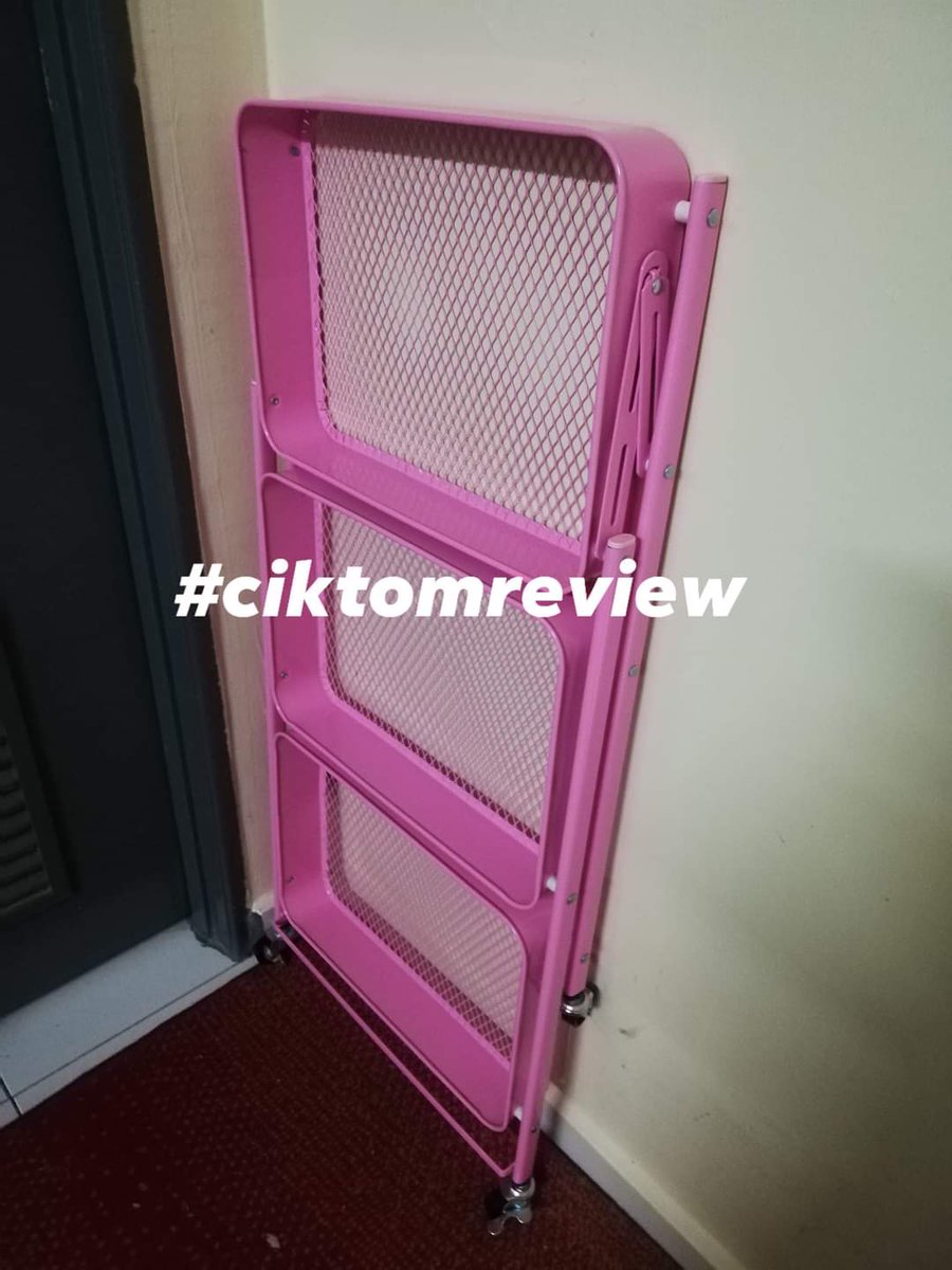 Rak multifunction 3 tier. Material besi, kukuh, boleh lipat &amp; ada roda senang nak tarik ke sana sini.

Rak 3 tier - shp.ee/595hb5t
Stock biskut timbang &amp; jajan - shp.ee/jebubb3

#ShopeeMY77 #shopeemy #shopeecheck #shopeehaul