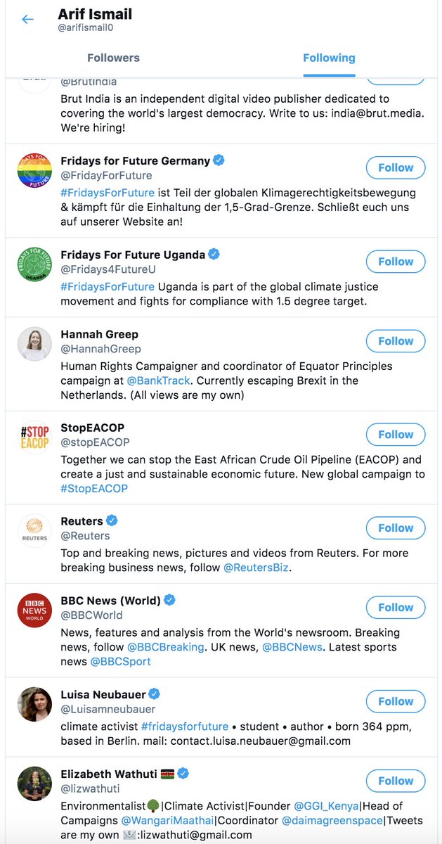 A lot of them really, including "Approved"  #BFF media, heads of famous NGOs: