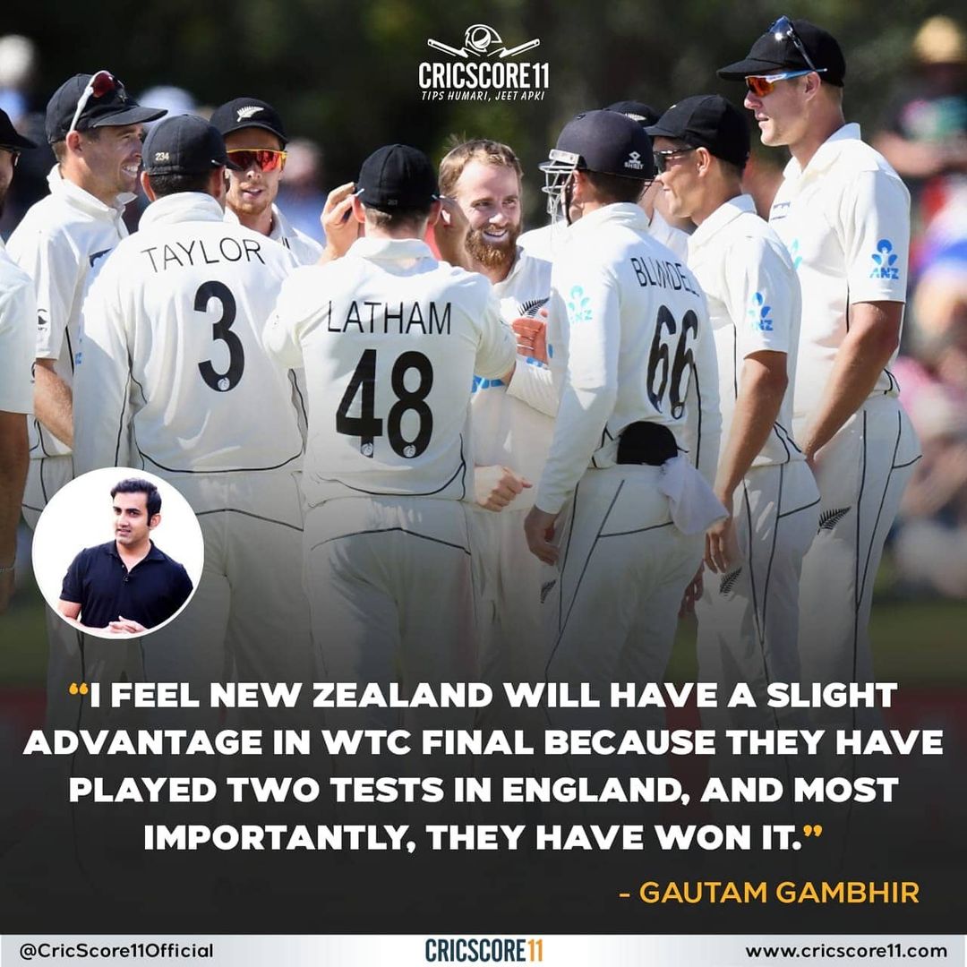 cricgyanjunoon's tweet photo. Gautam Gambhir thought on New Zealand team for WTC !
.
© To Rightful Owners
.
#gautamgambhir #worldtestchampionship #worldcup #wtc21 #wtc2021 #wtcfinal #wtc #wc #viratkohli #kanewilliamson #cricket #cricketmatch #cricketime #cricketlover #indvsnz #indiavsnewzealand #nzvsind https://t.co/1LKeu9c8yj