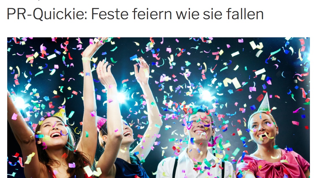 Von Zahlen geht eine kraftvolle Botschaft aus. Welche Anlässe zum feiern einladen und wie du sie für deine Business-Kommunikation nutzen kannst, habe ich im neuen PICUS-Blogbeitrag zusammengefasst: picus-communications.de/pr-quickie-fes…
#firmenfeier #PublicRelations #kommunikation #strategie