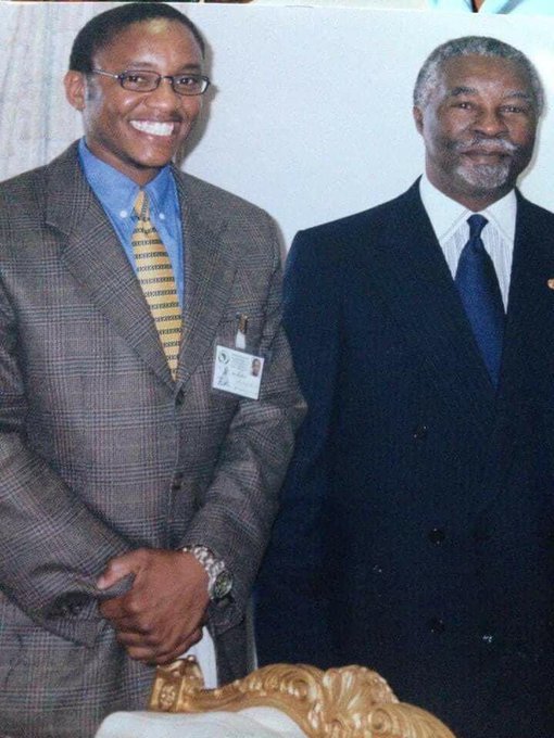 Happy birthday former President Thabo Mbeki. 
(Pic: Sirte, Libya circa 2000) 