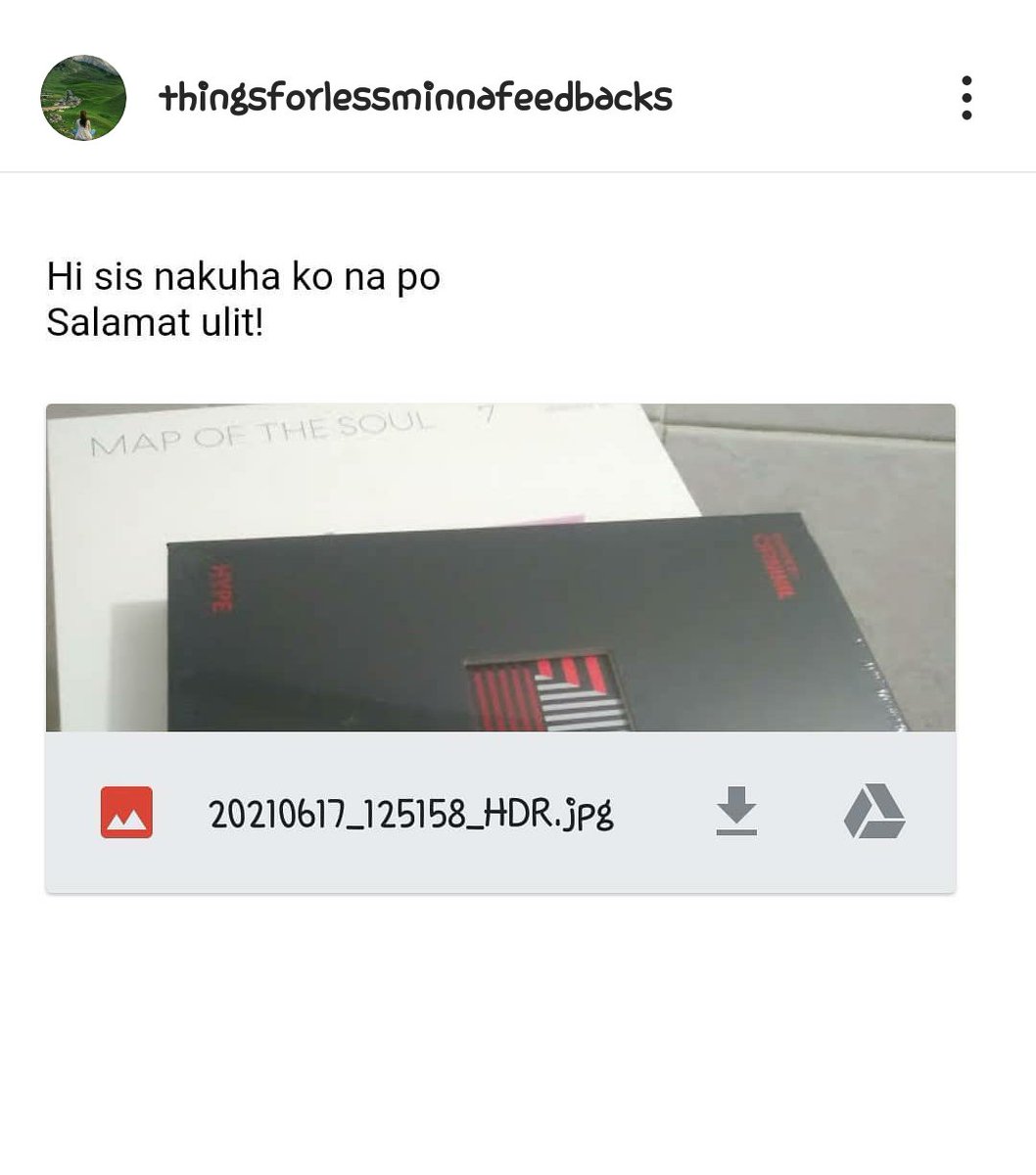 17caratfactory's tweet photo. π΅π Tflminna2 | TFLM Feedbacks
Thanks a lot!
πππ
#1plus1CF_feedback
Seventeen Apink BTS Enhypen kpop albums https://t.co/fmfNK589TV