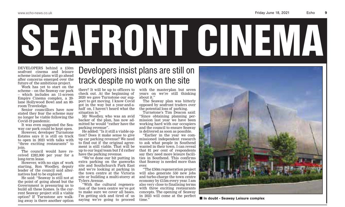 tonycoxreform's tweet photo. I have always believed that losing parking spaces and parking revenue on this development was crackers. We have seen over the past couple of weeks the demand for seafront parking. Now is the time to stop the madness of losing parking spaces at Seaways Car Park. https://t.co/dEGJZpCTTh