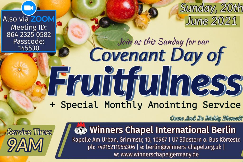 Winnersinberlin's tweet photo. Join this Sunday for our COVENANT DAY OF FRUITFULNESS + SPECIAL MONTHLY ANOINTING SERVICE.

Invite Family and Friends !

Jesus is Lord!

#CovenantDayOfFruitfulness #AnointingService #winnerschapelberlin #TurnaroundEncounters #TurnaroundEra https://t.co/eJ5B9Om0gV