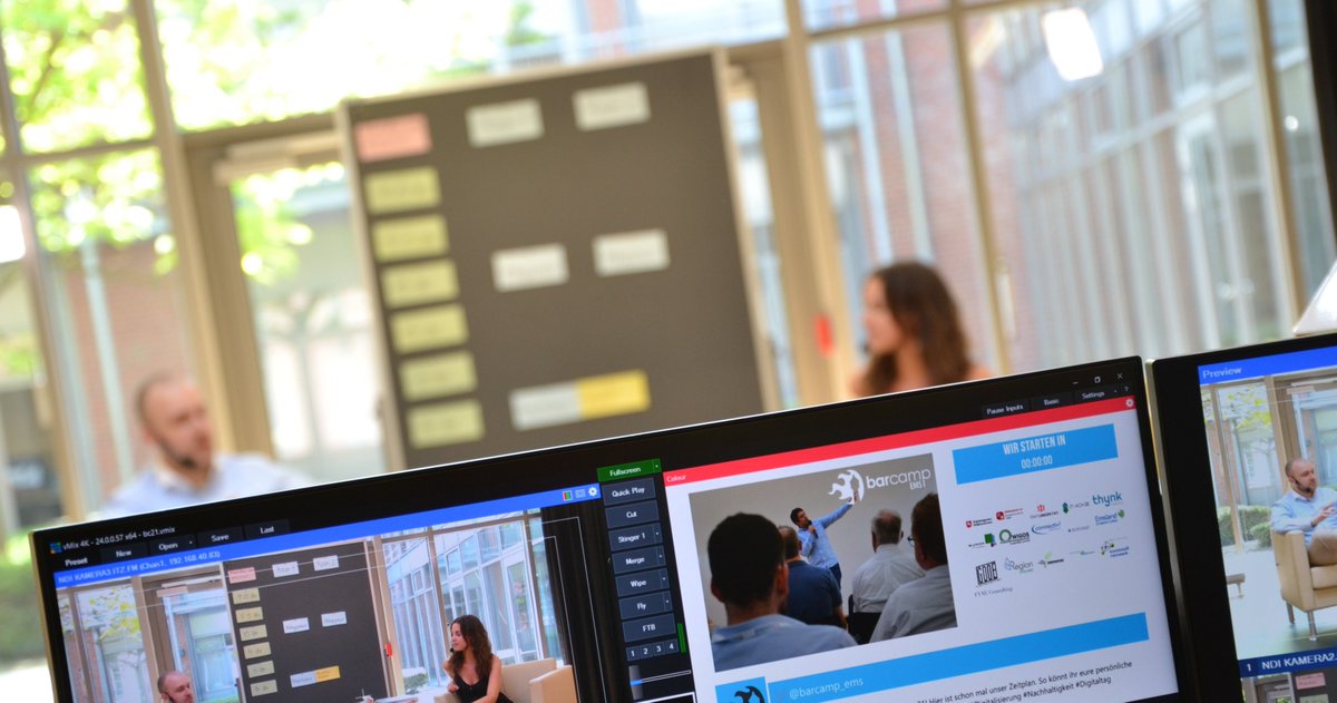 Gleich geht´s los! 🎉 Wir starten um 9:30 Uhr mit dem #bcems21 !

Noch nicht angemeldet? Geht auch jetzt noch! ➡️ barcamp-ems.de/event/anmeldun…

#Digitaltag #Digitalisierung #Nachhaltigkeit