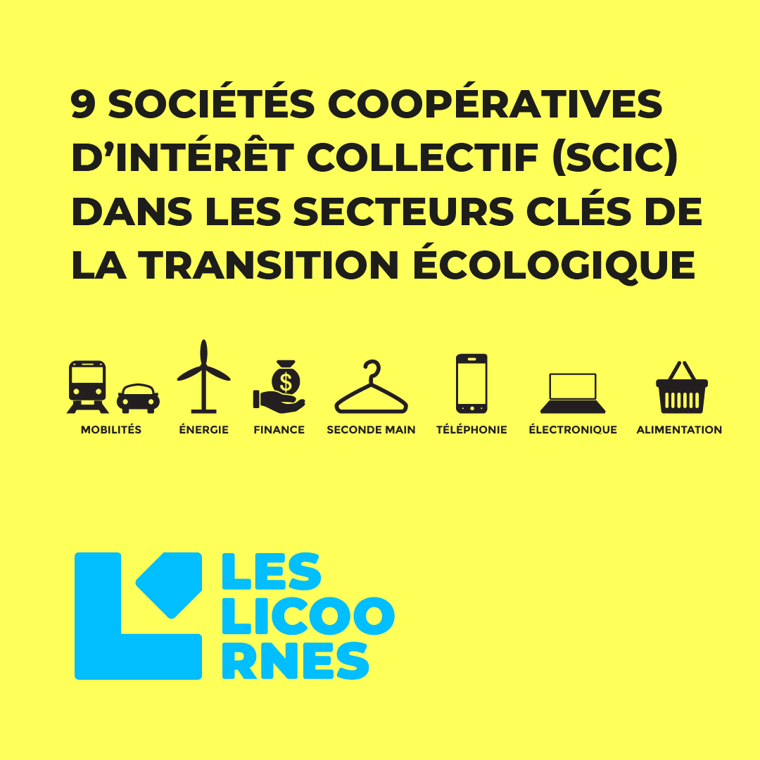 Nous lançons aujourd’hui officiellement les #LICOORNES 9 coopératives d’intérêt collectif sur 7 secteurs clefs de la transition écologique. Nous avons pour ambition de transformer radicalement l’économie. licoornes.coop