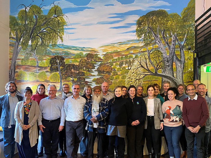 SA_EPA's tweet photo. Members of #SAEPA #ReconciliationWorkingGroup &amp; other staff members spent the day with Uncle Moogy, a #Ngarrindjeri man (centre) &amp; other Aboriginal elders at an Aboriginal Cultural Workshop @Tandanya National Aboriginal Cultural Institute  @ochredawn https://t.co/tYZbPb2Ny8