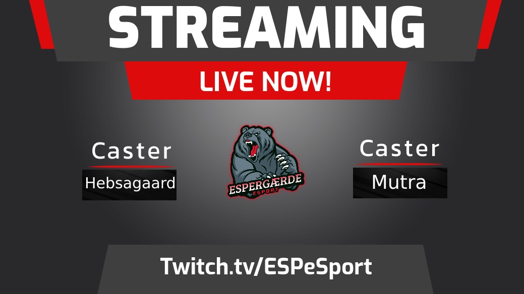 ESP__eSport's tweet image. ‼️WE ARE LIVE!‼️
twitch.tv/espesport

Casters I dag er: @ChrisHebsgaard &amp;amp; @MutraLOL 

Danske casters✅
Gode kampe ✅
ingen landskamp ✅
Ingen TESD Kamp✅

@Leagues_GG