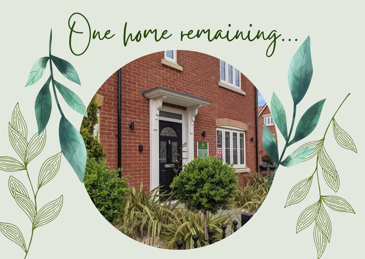 FieldFarmHomes's tweet photo. We only have ONE home remaining in our Neighbourhood!

It has only recently been released as it's been our Marketing Suite, which means it comes with blinds, carpets and curtains. So if you're interested, get in touch ASAP 👍

#newhomes #lastchance https://t.co/FtPuVtZp9K