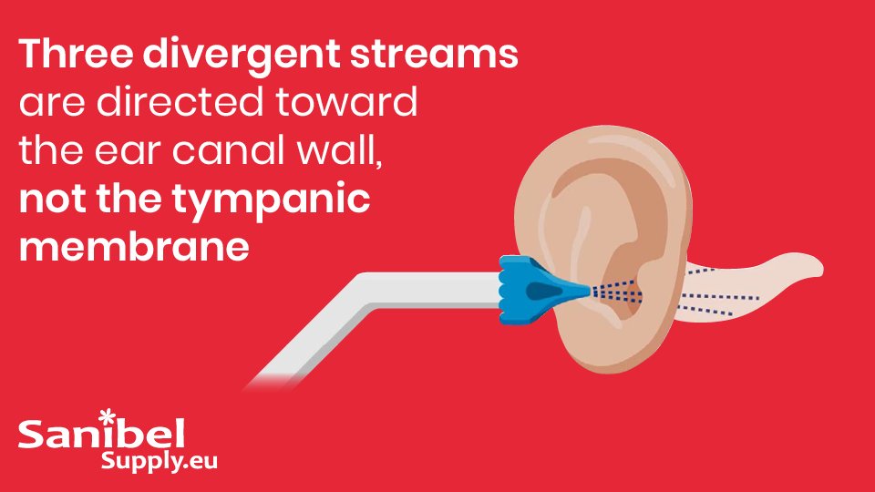 Steer clear of the Tympanic Membrane when doing water irrigation.

The OtoClear® Tip is directed toward the ear canal wall – not the TM – for a safer procedure in irrigation.

This is why Sanibel Supply is the proud partner of @Bionix1984 

Video: sanibelsupply.eu/news-center