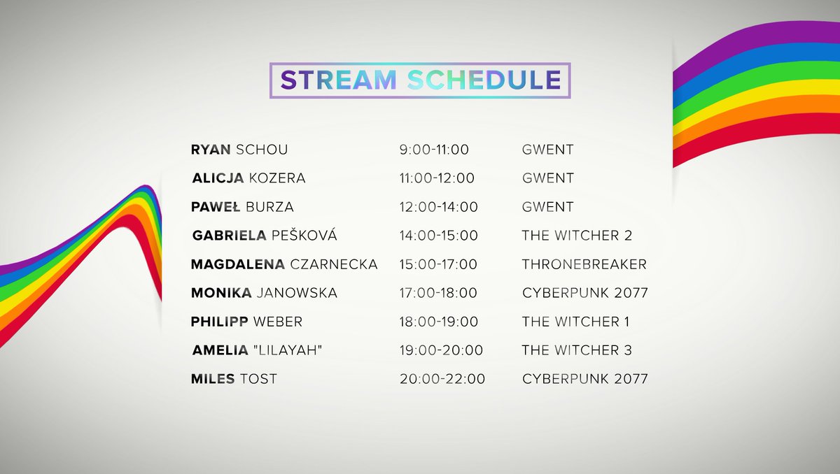 CDPROJEKTRED's tweet image. Our #Pride Charity Stream is underway! 🏳️‍🌈

Join the fun and help us support Campaign Against Homophobia (@KPH_official)!

🎬 twitch.tv/cdprojektred