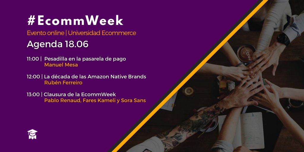 Elev8_EYDS's tweet photo. Hoy 18.06 tenemos las 3 últimas sesiones de la #EcommWeek🛒Crecer en el mundo del #ecommerce es más fácil si te rodeas de profesionales con experiencia. No te pierdas los aprendizajes y experiencias que compartirán hoy los invitados 🔝
Apúntate GRATIS😍
https://t.co/lcolhlMvZK https://t.co/lqT5IT7ykK