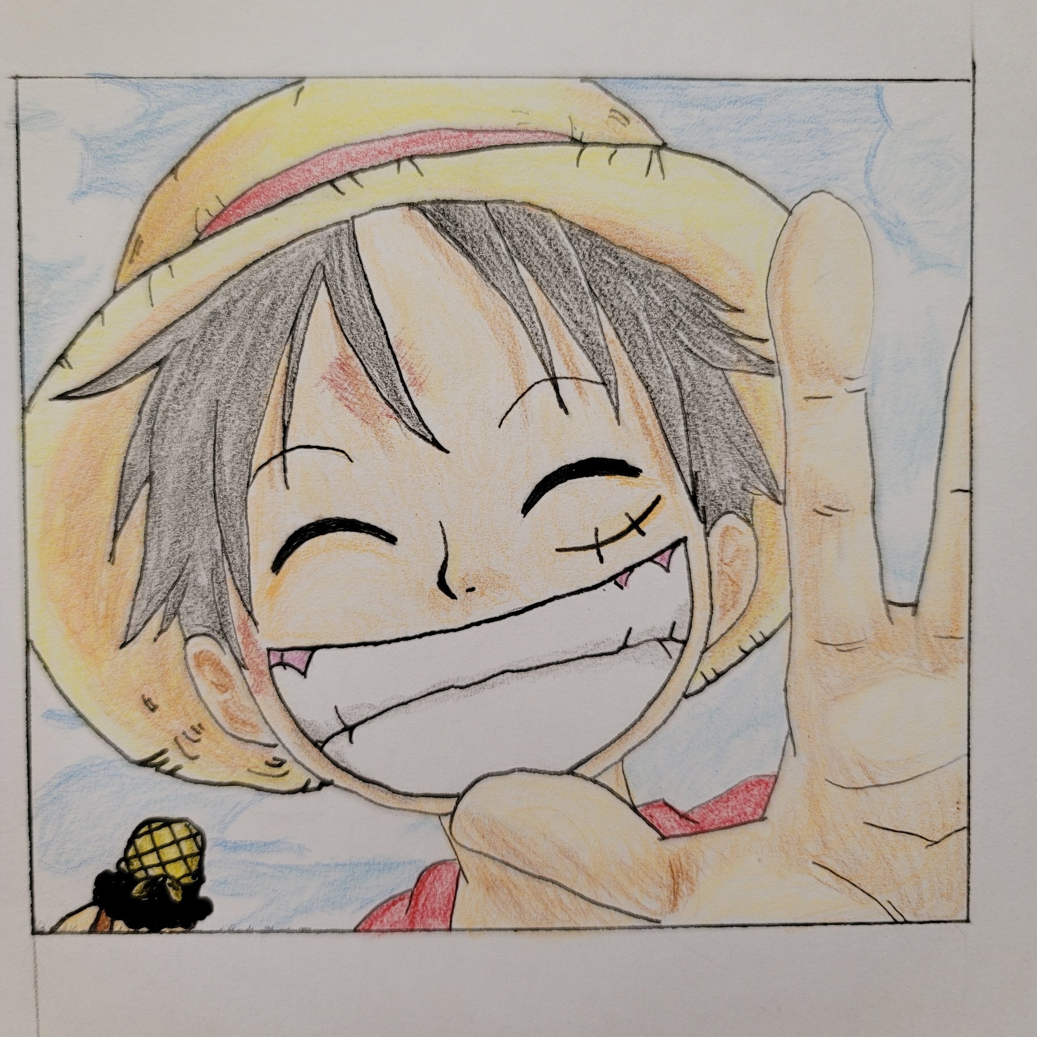 うお かなり 前回鉛筆で描いた絵に色づけのリクエストがあったので塗ってみました 難しかった あ ウソップは一瞬でした Art Illustration Pencildrawing Pencil Sketch Onepiece Monkydluffy Luffy Usopp アート イラスト