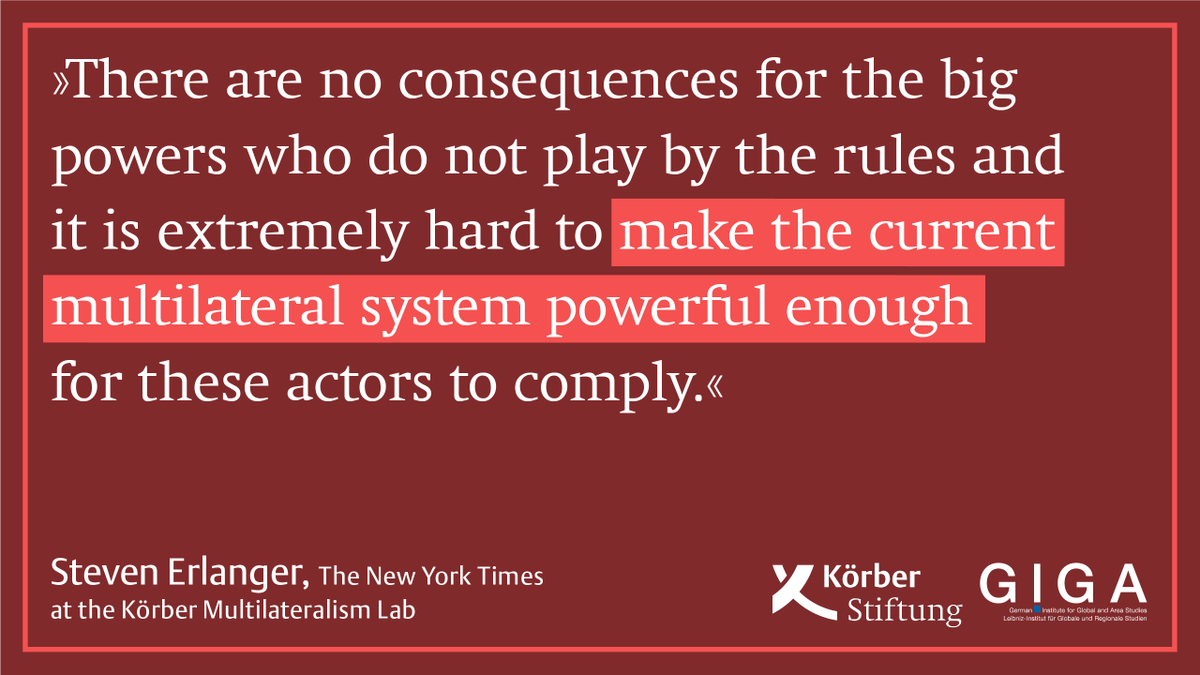 KoerberIP's tweet photo. How do we strengthen multilateral rules and ensure the accountability of global actors? Download the Körber #MultilateralismLab Report and discover innovative policy recommendations for a new and robust #multilateralism👉 https://t.co/EB9vCmRfHv https://t.co/0TkcB1YU8P