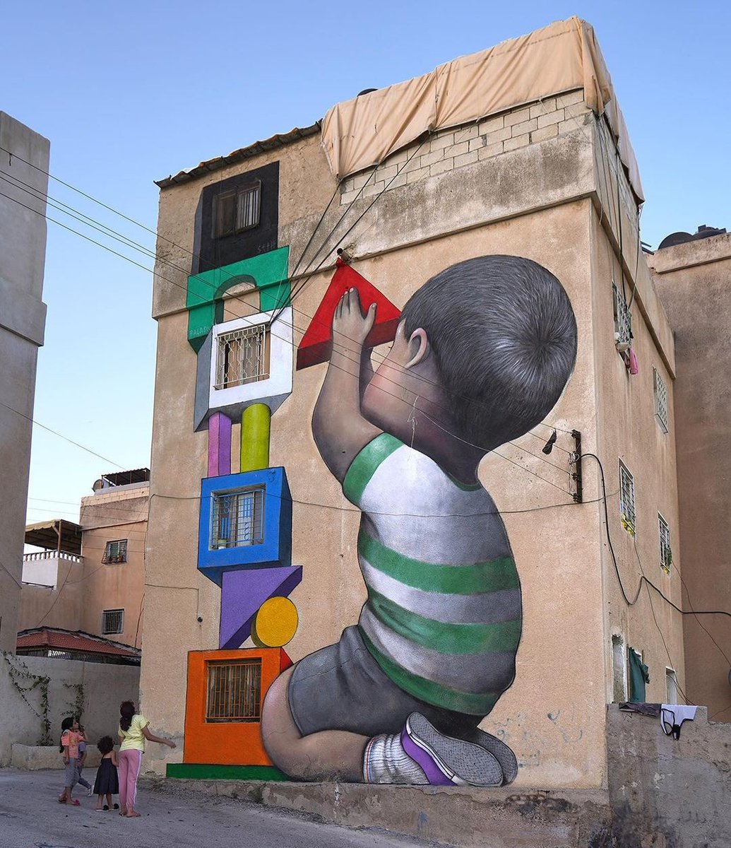 brababella's tweet photo. #Streetart: "The last piece" by #SethGlobepainter @ #Amman, Jordan, for #BaladkProject
https://t.co/aITd5UGp92 #arteurbana #urbanart #murals #muralism https://t.co/ltHceMay8g