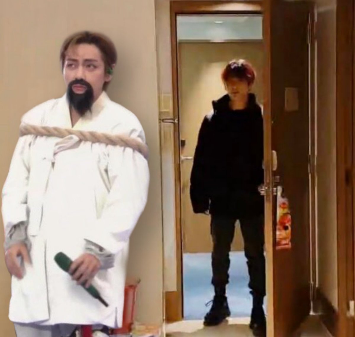 Bts_Army_KitSon's tweet photo. Wherever  I go I see #Taehyung meme in #Daechwita so here's a thread of them to make you  smile  at least🙂. https://t.co/hwUU3M09rC